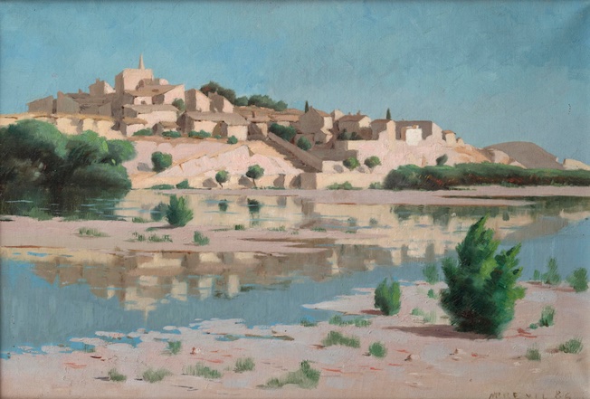 Marius Breuil. Le Vilage au bord de l'eau