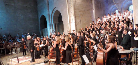 Michel Piquemal, Grand chœur du Festival, Ensemble Contrepoint en 2013 © P.A.