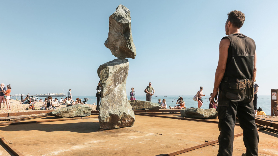 A PIECE OF 2 - Balancing human sized rocks