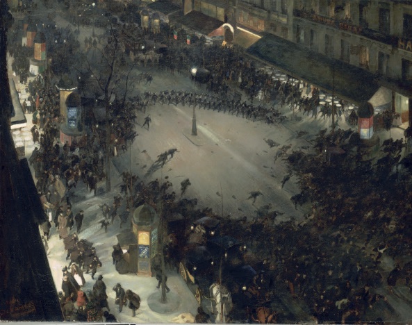 André Devambez, La Charge, boulevard Montmartre Paris, musée d’Orsay © RMN-Grand Palais (musée d’Orsay) / Hervé Lewandowski