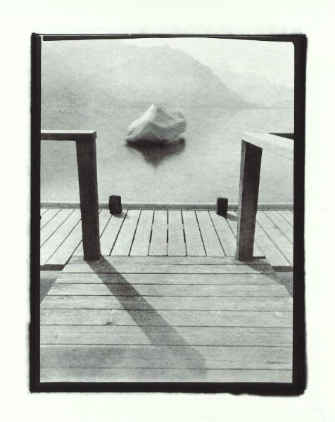 Christian Poncet Vue du lac d’Annecy, 1998 Tirage contact, photographie au sténopé 24 x 30 cm © Christian Poncet Christian Poncet Vue du lac d’Annecy, 1998 Tirage contact, photographie au sténopé 24 x 30 cm © Christian Poncet