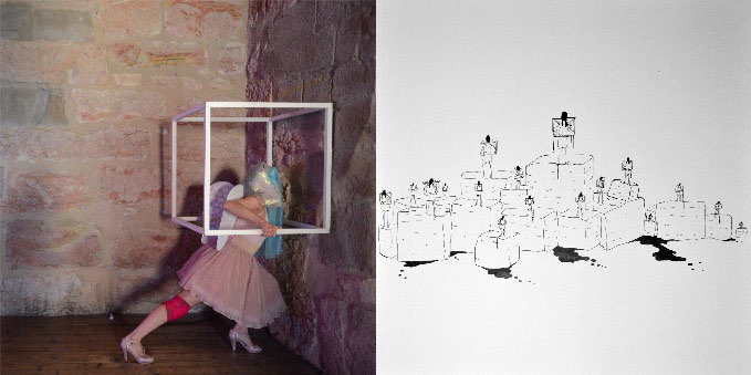 Véronique Hubert, Utopia contre le mur / Jamais seule, 2013 50 x 100 cm © Véronique Hubert Véronique Hubert, Utopia contre le mur / Jamais seule, 2013 50 x 100 cm © Véronique Hubert