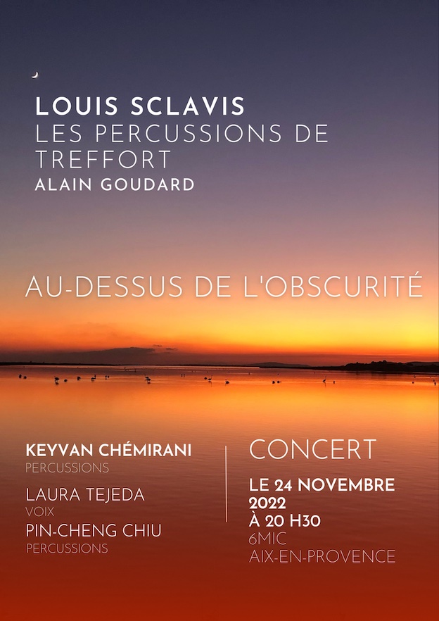 Aix-en-Provence, 6MIC : Louis Sclavis et Les Percussions de Treffort. Jeudi 24 novembre 2022 à 20h30