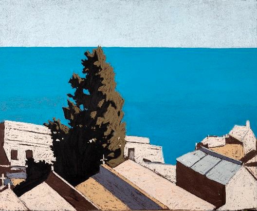 Thomas VERNY. Sans titre, 2022. Pastel et acrylique sur panneau, dim. 100 x 120 cm