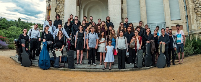 Les stagiaires d l'académie d'été © Quatuor Debussy