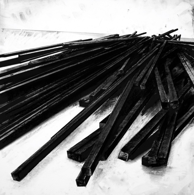 Lignes droites - Désordres - Courtesy Bernar Venet, Galerie Pierre-Alain Challier, Paris