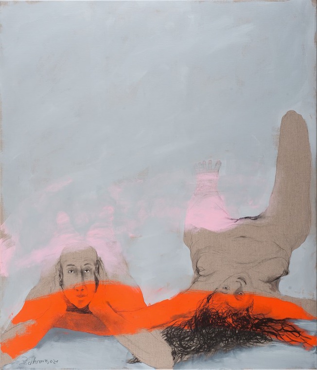 Bahram Hajou, Sans titre (2021), 140x120 cm