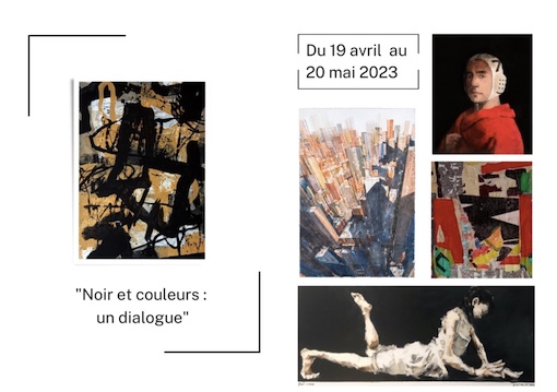 Paris, Galerie Arcturus : Noir et couleurs : un dialogue. Du 19/4 au 20/5/23