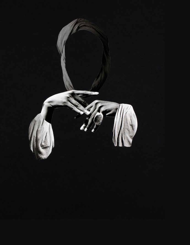 Catherine Basset-Aubonnet, L’inconnu, 2022, collage/papier 70 X 50 cm