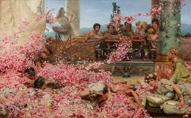 Lawrence Alma-Tadema. Les Roses d'Héliogabale, 1888, Huile sur toile, Mexico, coll. Pérez Simón © Studio Sébert