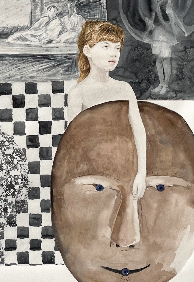 Nathalie Talec, Coming back to my own…, 3, 2023, aquarelle sur papier, 110 x 110 cm, détail