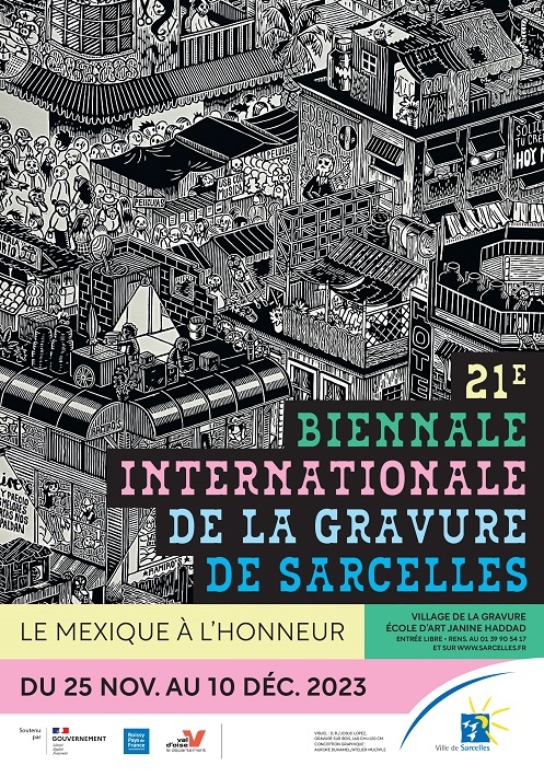 21ème Biennale Internationale de la Gravure de Sarcelles du 25 novembre au 10 décembre 2023