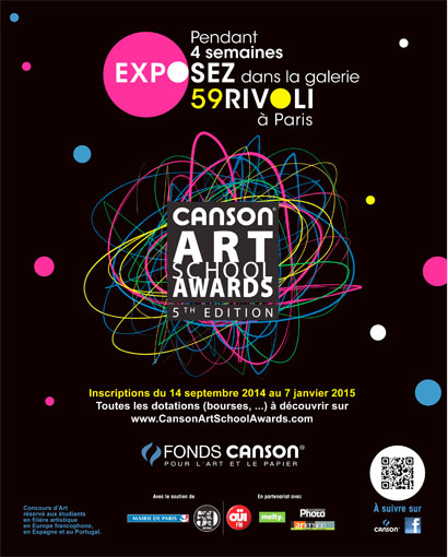 Le 59Rivoli expose les lauréats de la 5e édition des Canson® Art School Awards, en plein cœur de Paris ! Le 59Rivoli expose les lauréats de la 5e édition des Canson® Art School Awards, en plein cœur de Paris !