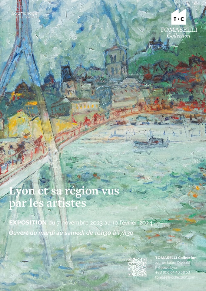 Lyon et sa région vus par les artistes. Tomaselli Collection, expo du 7 novembre 2023 au 10 février 2024