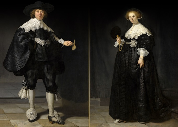 Rembrandt : les portraits de Marten Soolmans et de son épouse Oopjen Coppit