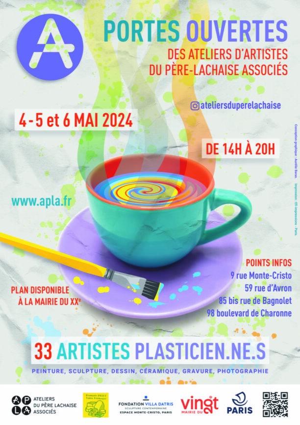 Cachés, insolites et toujours artistiques, les Ateliers du Père Lachaise Associés ouvrent leurs portes du 4 au 6 mai 2024