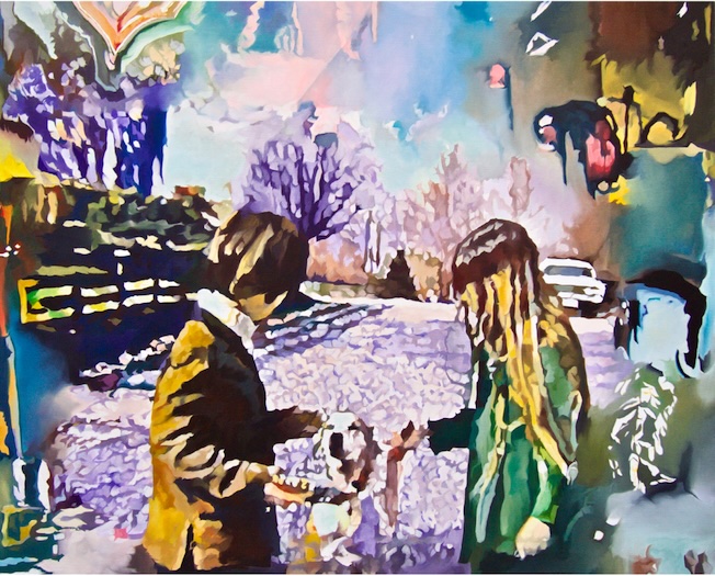 Barbara Navi, Ultraviolet, 2019, Huile sur toile, 130 x 160 cm Barbara Navi, Ultraviolet, 2019, Huile sur toile, 130 x 160 cm