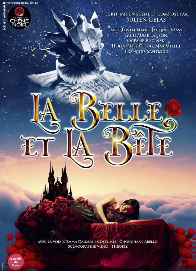 Avignon, théâtre du Chêne Noir : La Belle et la Bête, de Julien Gelas. 17 et 19 avril 2024