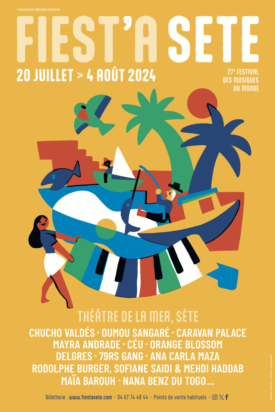 Festival Fiest'A Sète du 20 juillet au 4 août 2024 Festival Fiest'A Sète du 20 juillet au 4 août 2024