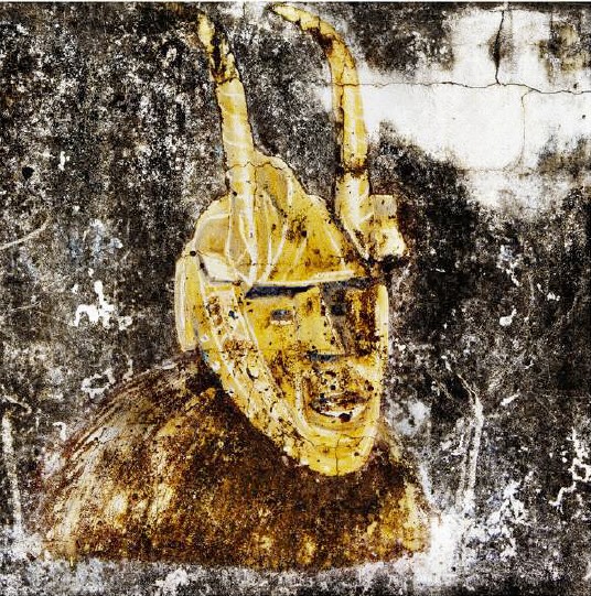 Nyaba Léon Ouedraogo, Théâtre populaire 2, 2019, Jet d'encre pigmentaire sur papier William Turner, de Hahnemühle, 50 x 50 cm