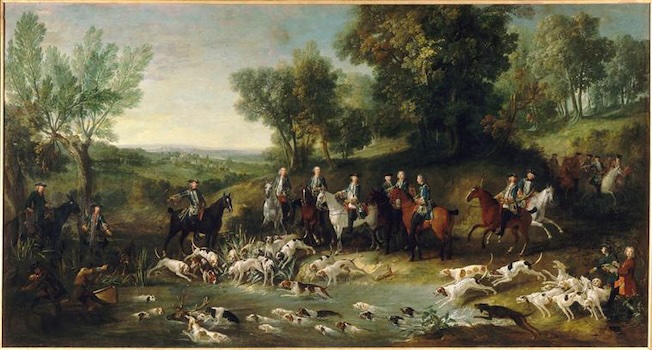 Jean-Baptiste Oudry, Louis XV chassant le cerf dans la forêt de Saint-Germain, 1730, Toulouse, musée des Augustins