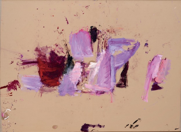 Martha Jungwirth Sans titre, de la série Australidelphiens, 2020 Huile sur papier, marouflé sur toile 241,5 x 330,9 cm Collection particulière, Londres © Martha Jungwirth, Bilbao, 2024