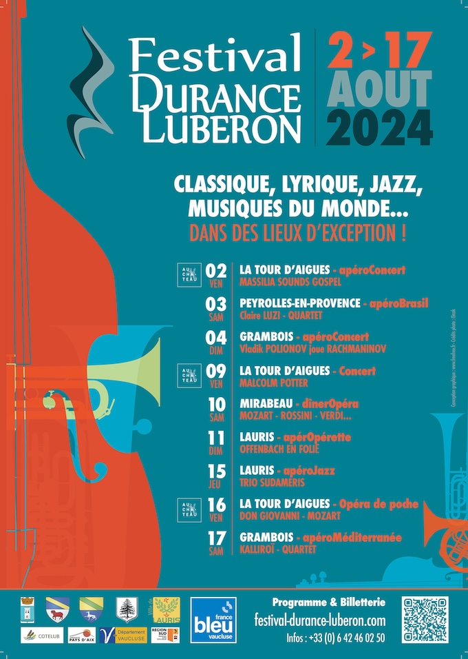 Festival Durance Luberon du 2 au 178 août 2024