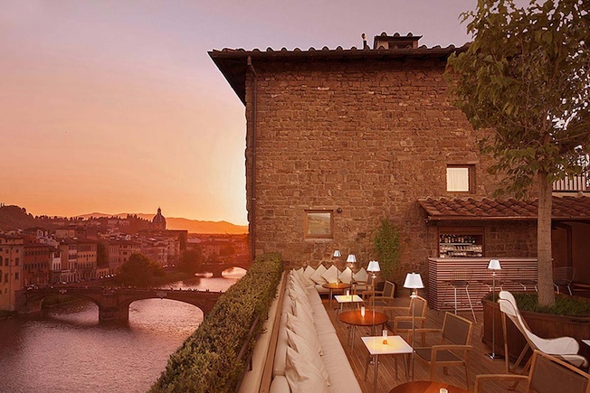 Hotel Lungarno. La terrazza rooftop bar © DR Hotel Lungarno. La terrazza rooftop bar © DR