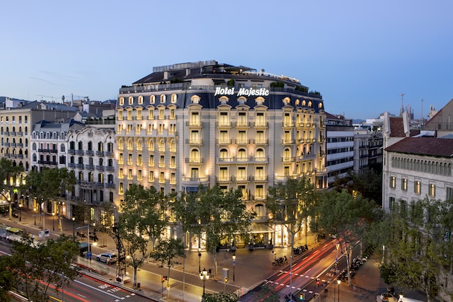 Façade MAjestic Hotel & Spa Barcelona © DR Façade MAjestic Hotel & Spa Barcelona © DR