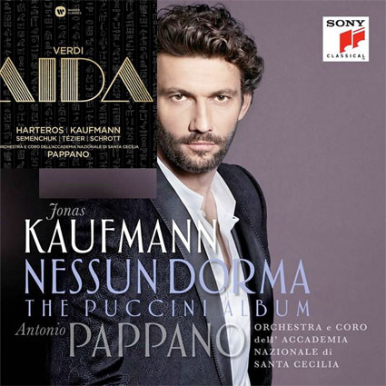 Nouveautés discographiques chez Warner et Sony : Aida de Verdi, et un récital Puccini, magnifiés par Jonas Kaufmann. Par Christian Colombeau