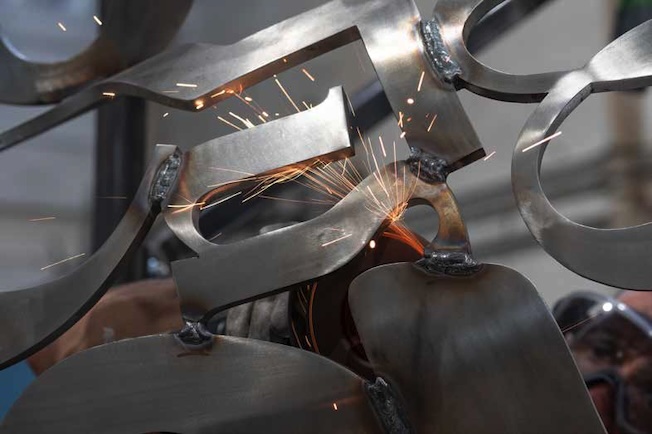 Dans l’atelier de Jaume Plensa © Photo Inés Baucells Dans l’atelier de Jaume Plensa © Photo Inés Baucells