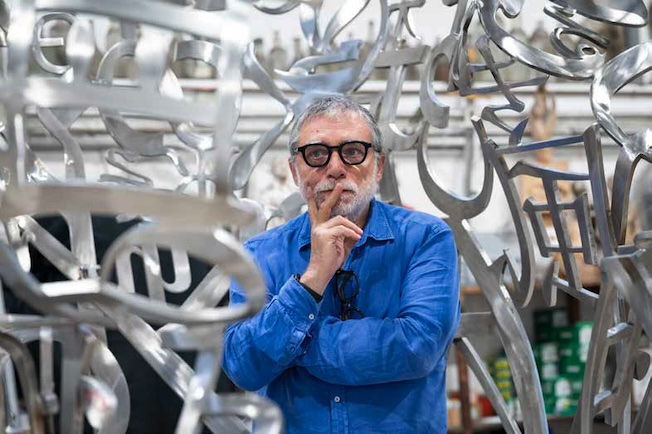 Jaume Plensa dans son atelier © Photo Inés Baucells Jaume Plensa dans son atelier © Photo Inés Baucells