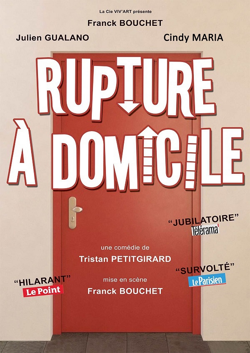 Auch, théâtre :  « Rupture à domicile », comédie. Le 15/2/25 Auch, théâtre :  « Rupture à domicile », comédie. Le 15/2/25