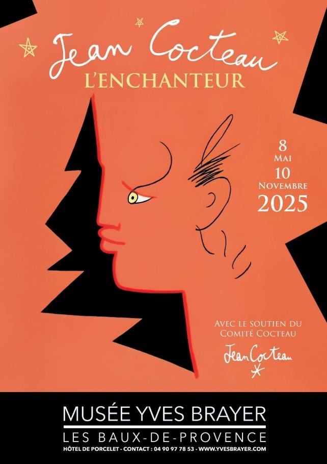 Les Baux de Provence, Musée Yves Brayer : « Jean Cocteau - L'Enchanteur », du 8 mai au 11 Novembre 2025