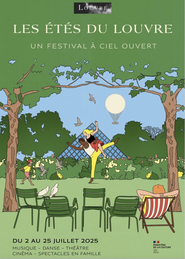 Le festival « Les étés du Louvre » revient pour une deuxième édition du 2 au 25 juillet pour un mois de programmation à ciel ouvert dans l’ensemble du domaine du Louvre