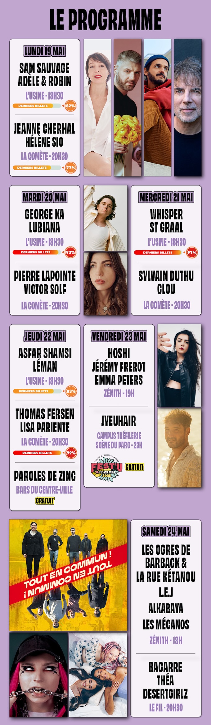 Saint-Etienne : Le compte à rebours est lancé pour Paroles & Musiques 2025 du 19 au 24 mai