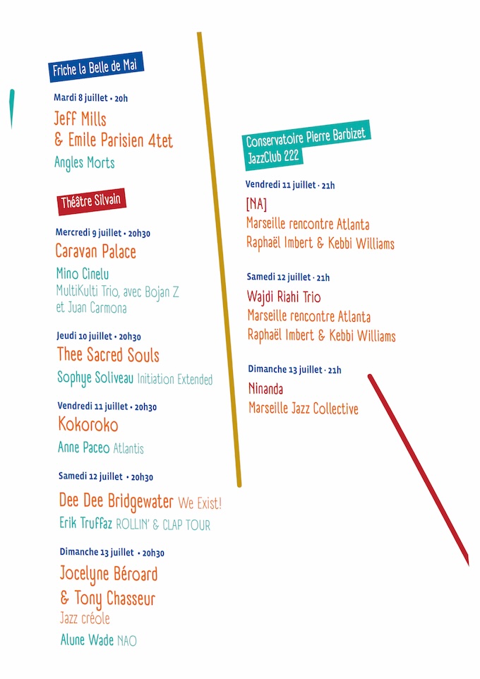 Marseille Jazz des cinq continents du 1er au 13 juillet 2025 Marseille Jazz des cinq continents du 1er au 13 juillet 2025