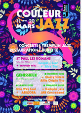 Couleur Jazz à Génissieux (26)  du 11 au 20 mars 2016