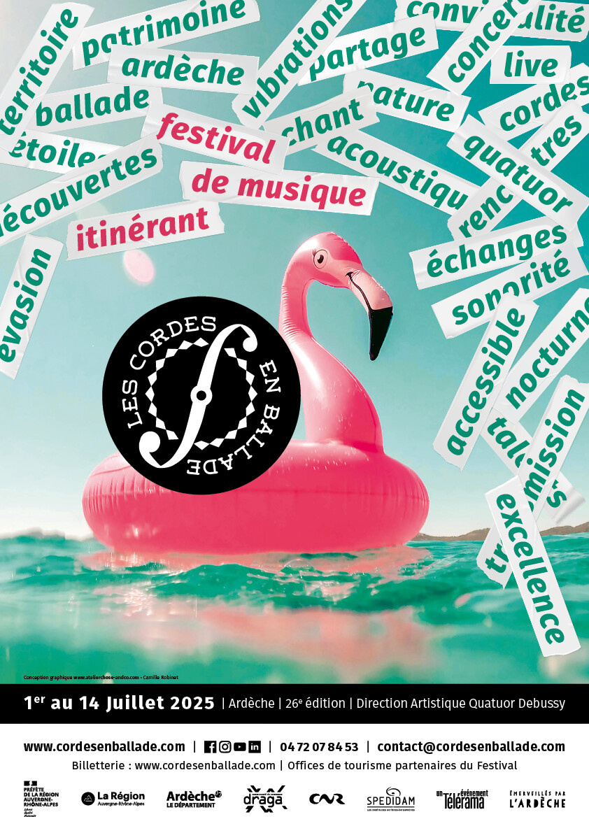 Ardèche, festival Les Cordes en ballade du 1er au 14 juillet 2025