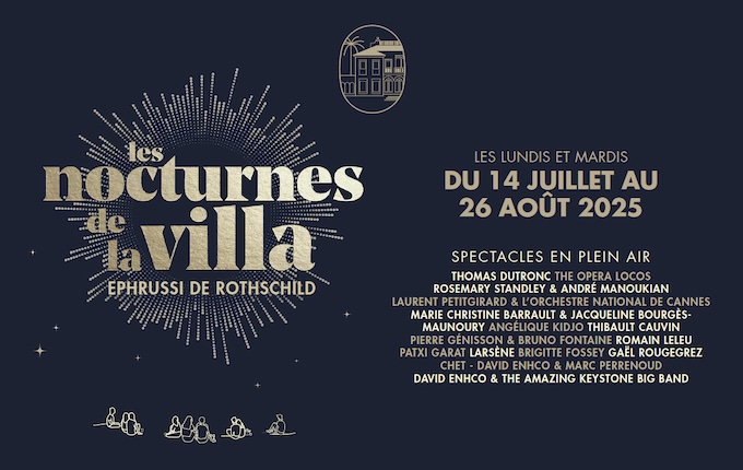 Saint-Jean-Cap-Ferrat. Nocturnes de la Villa Ephrussi de Rothschild. Du 14 juillet au 26 Août 2025