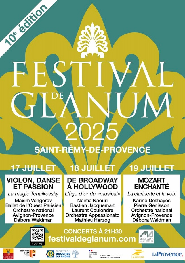 Saint-Rémy-de-Provence : Festival de Glanum 10ème édition du 17 au 19 juillet 2025