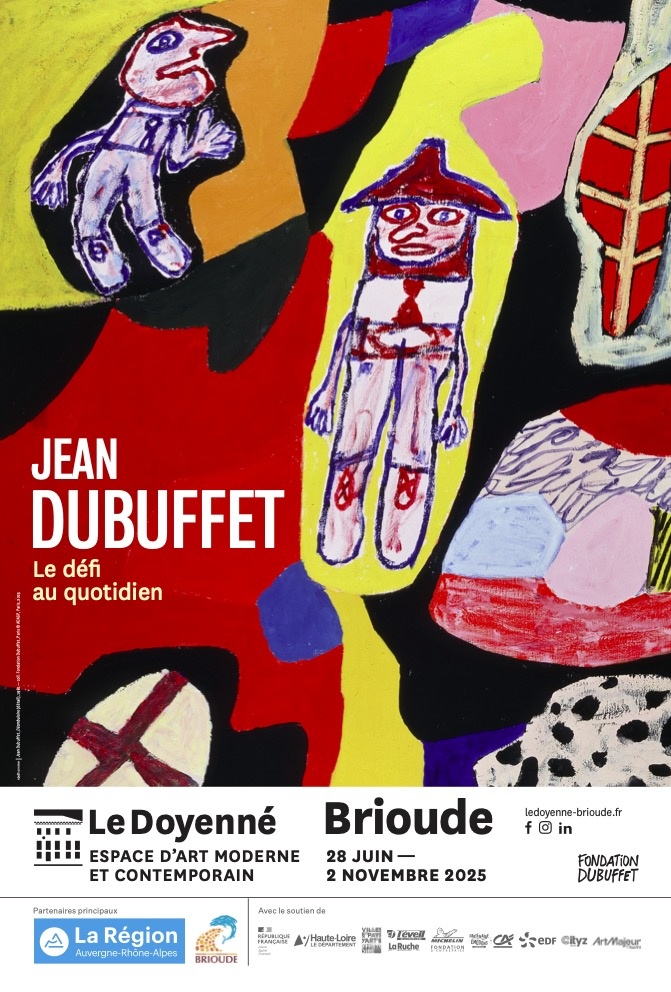 Brioude (43), Le Doyenné : Exposition « Jean Dubuffet, le défi au quotidien ». 28 juin au 2 novembre