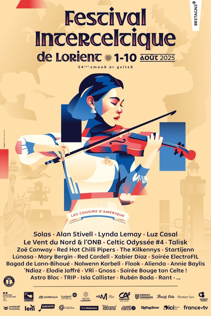 54e Festival Interceltique de Lorient :  « Les Cousins d'Amérique ». Du 1er au 10 août 2025