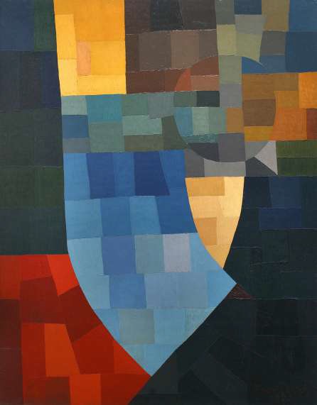 Otto Freundlich (1878-1943). Composition, 1930 Huile sur toile, 147 x 113 cm. Musée d’art et d’histoire Pissarro-Pontoise © ADAGP, Paris, 2025