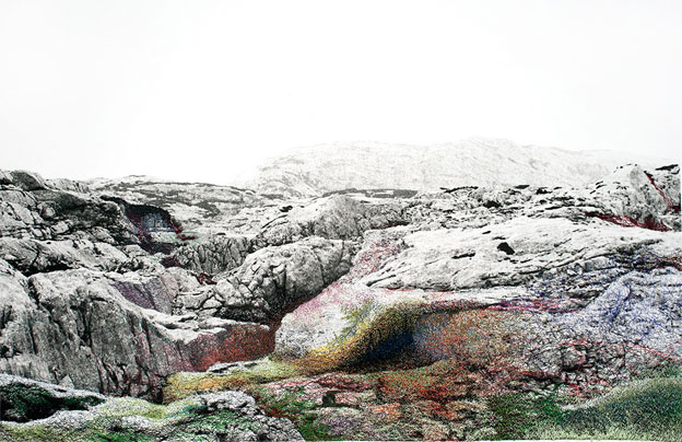 Iris Hutegger - windstill, grün, à la Galerie Esther Woerdehoff, Paris, du 22 mars au 30 avril 2016