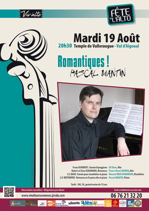 Valléraugues, Temple : « Romantiques ! » Pascal Mantin. 19 aout 2025