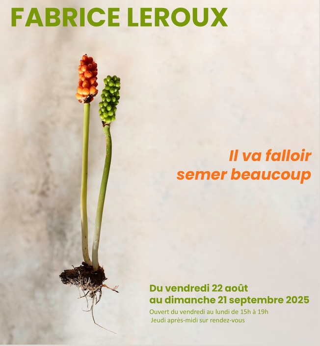 Valaurie (26), La Maison de la Tour :  Fabrice Leroux, « Il va falloir semer beaucoup ». Expo du 22/8 au 21/9/25