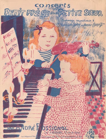 Maurice Denis, Concerts du petit frère et de la petite soeur, 1899 Lithographie en couleurs BnF, Estampes et photographie