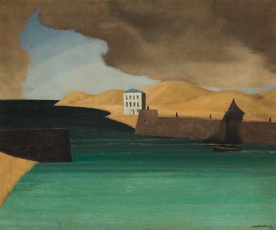 Louis Marcoussis, Paysage de Kerity, 1927, huile sur toile, Collection Marek Roefler