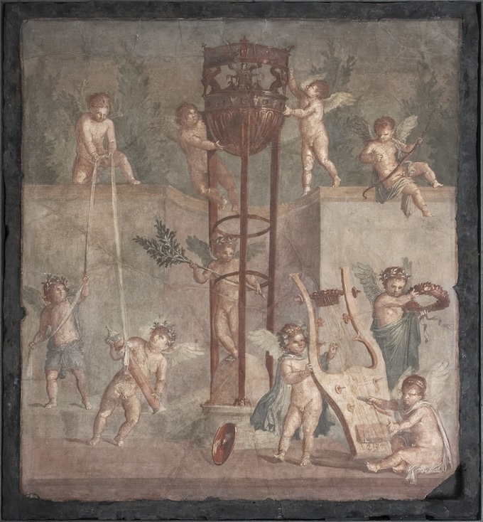 Pinax aux Amours. 1er siècle après J.-C. © Ministero della cultura - Parco Archeologico di Ercolano